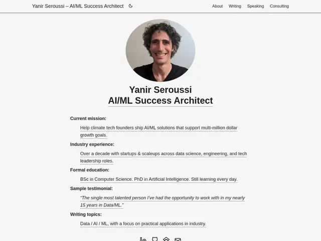 Preview of Yanir Seroussi's Blog