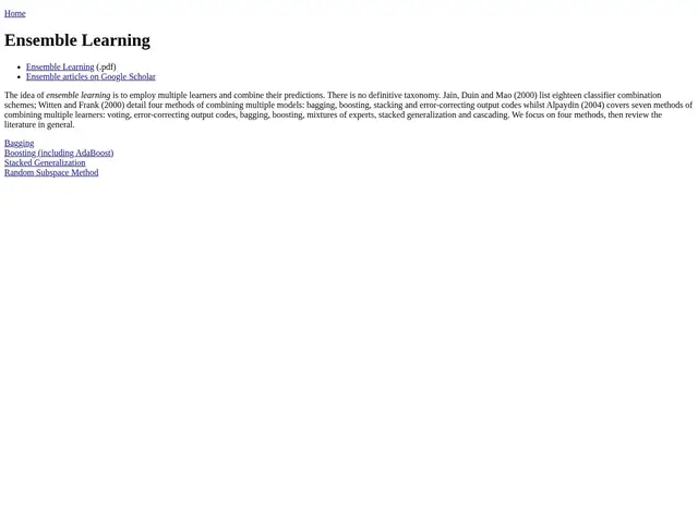 Preview of Ensemble Learning Intro