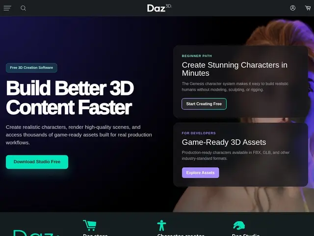 Preview of Daz 3D