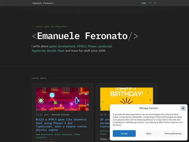 Preview of Emanuele Feronato's Blog