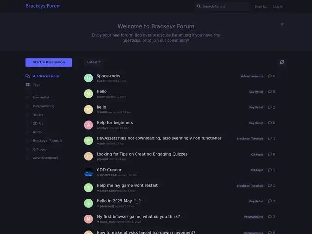 Preview of Brackeys Forum