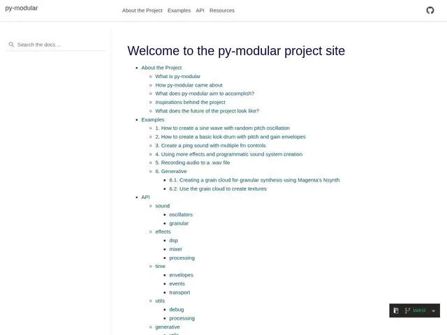 Preview of py-modular