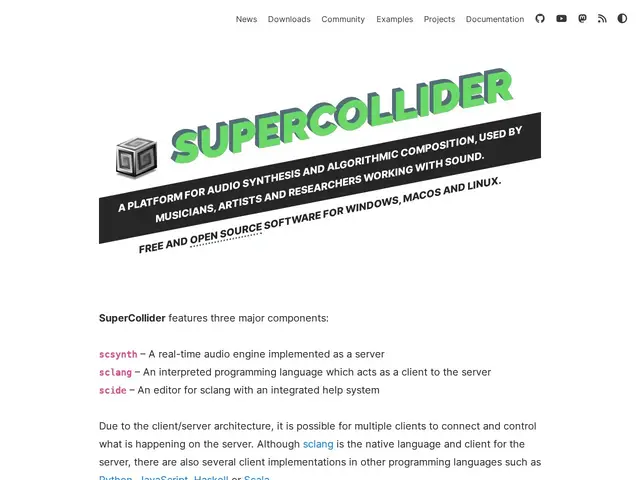 Preview of SuperCollider