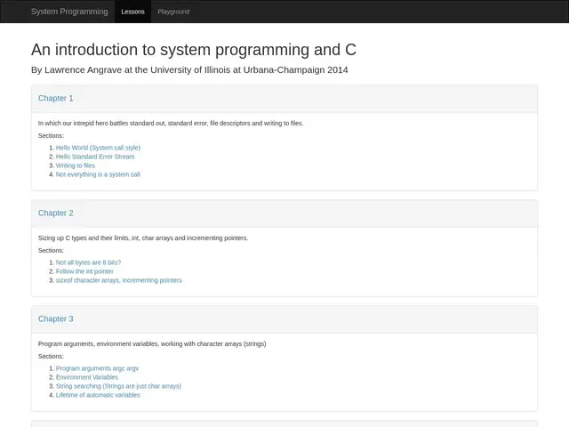 Preview of Github Page