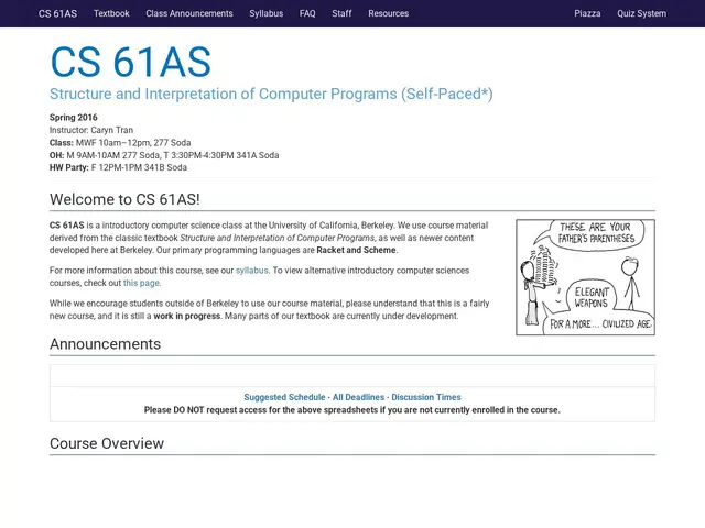 Preview of CS 61AS