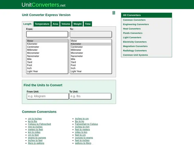 Preview of Unit Converter