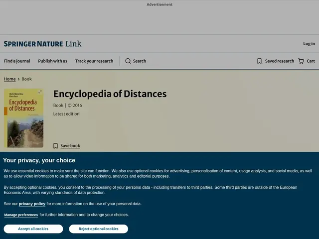 Preview of Encyclopedia of Distances (4th Edition)