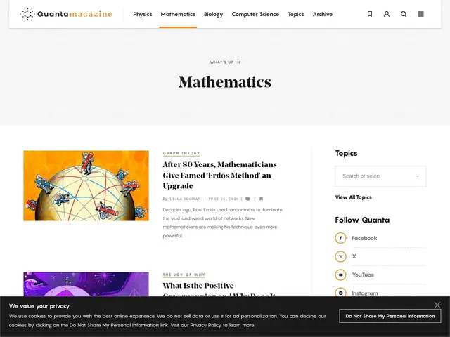 Preview of Quanta Magazine