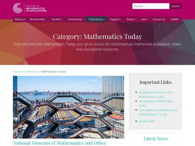 Preview of Mathematics Today by Institute of Mathematics and its Applications