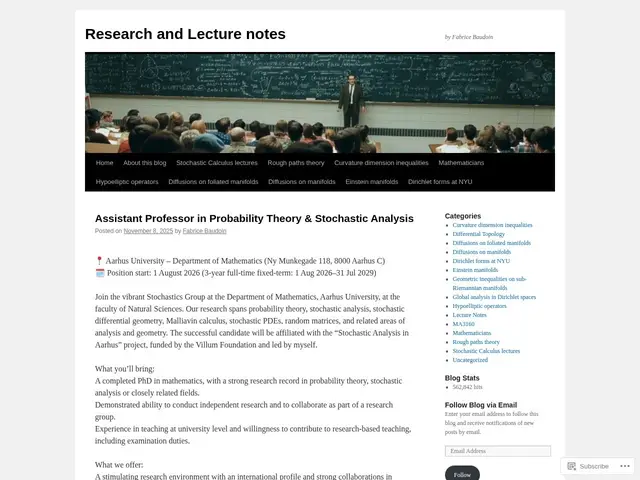 Preview of Fabrice Baudoin's Notes