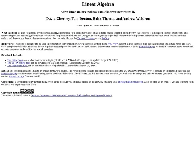 Preview of Linear Algebra