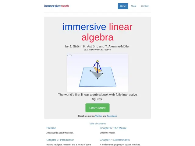 Preview of Immersive Linear Algebra