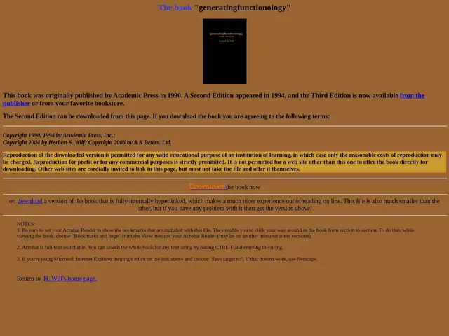 Preview of generatingfunctionology