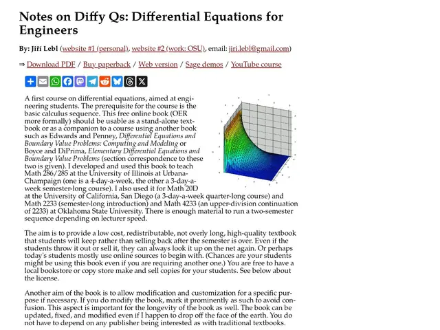 Preview of Notes on Diffy Qs: Differential Equations for Engineers