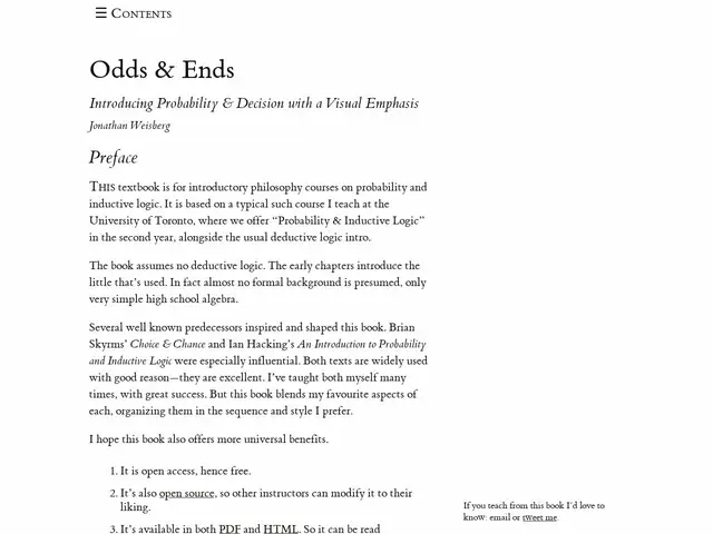 Preview of Odds and Ends: Introducing Probability & Decision with a Visual Emphasis