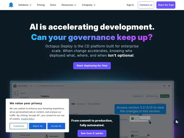 Preview of Octopus Deploy