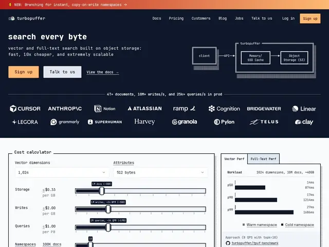 Preview of turbopuffer