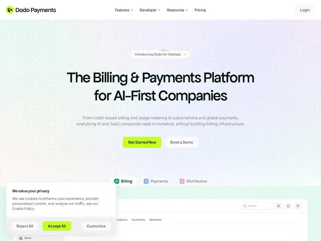 Preview of Dodo Payments