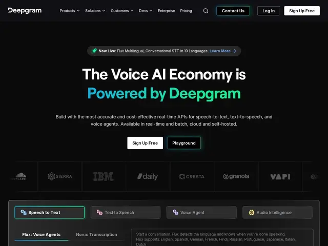 Preview of Deepgram