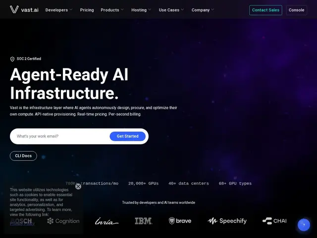 Preview of Vast.ai