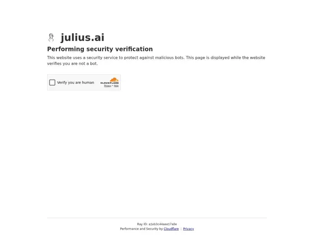 Preview of Julius AI