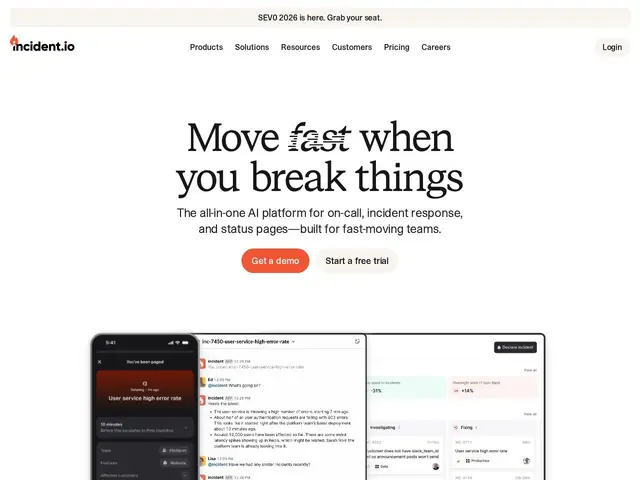 Preview of incident.io
