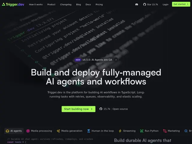 Preview of Trigger.dev