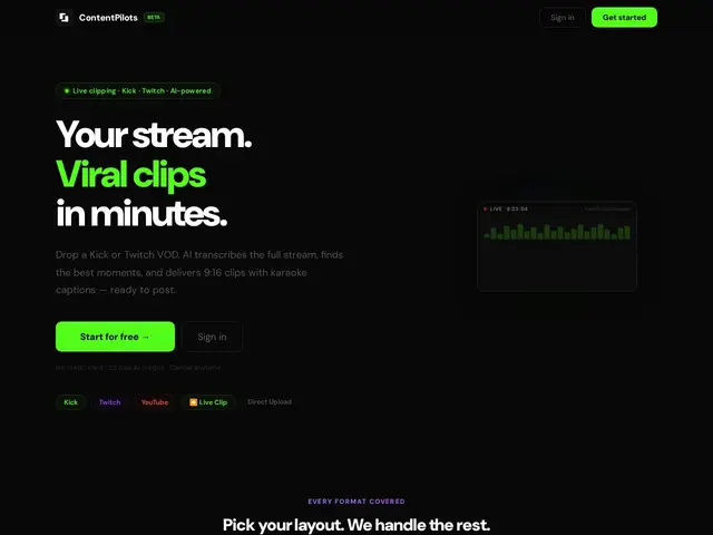 Preview of ContentPilots