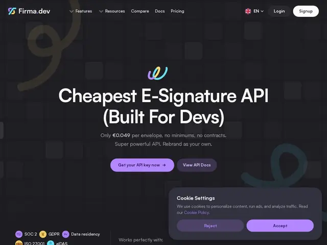 Preview of Firma.dev