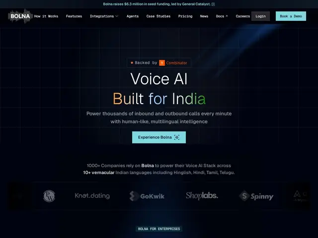 Preview of Bolna AI