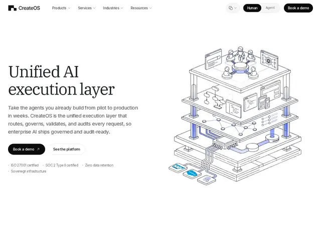 Preview of CreateOS