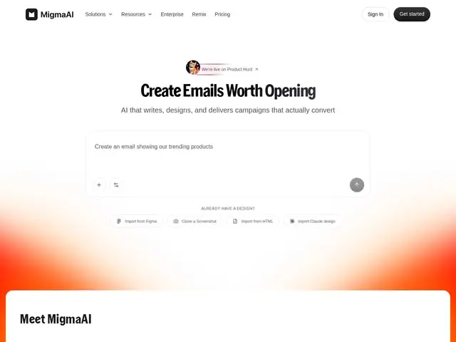 Preview of Migma AI