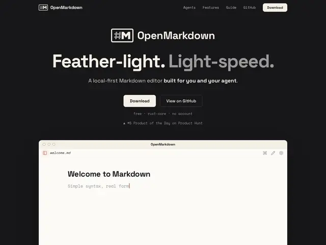 Preview of OpenMarkdown