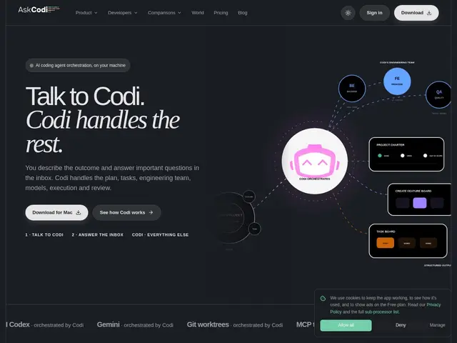 Preview of AskCodi