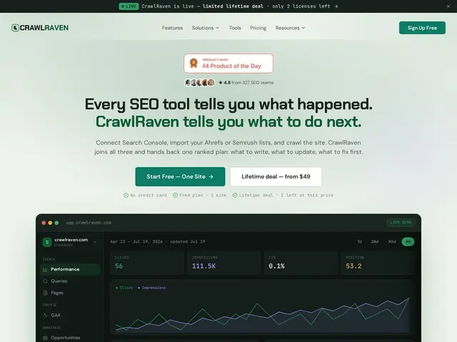 Preview of CrawlRaven