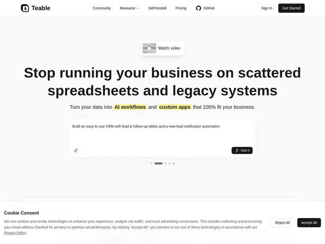 Preview of Teable