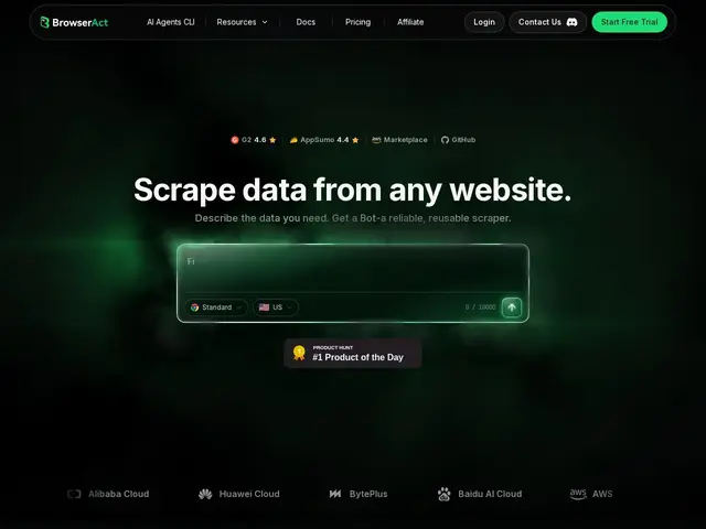 Preview of BrowserAct