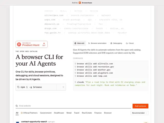 Preview of browse.sh