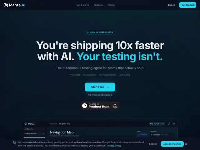 Preview of Manta AI