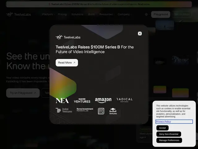 Preview of TwelveLabs