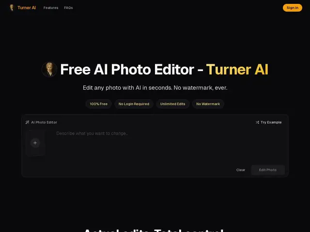 Preview of Turner AI