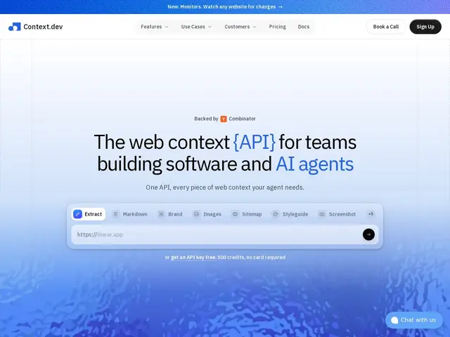 Preview of Context.dev