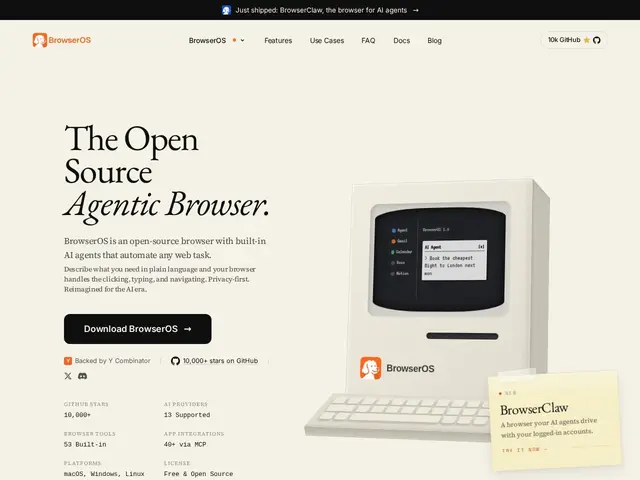 Preview of BrowserOS