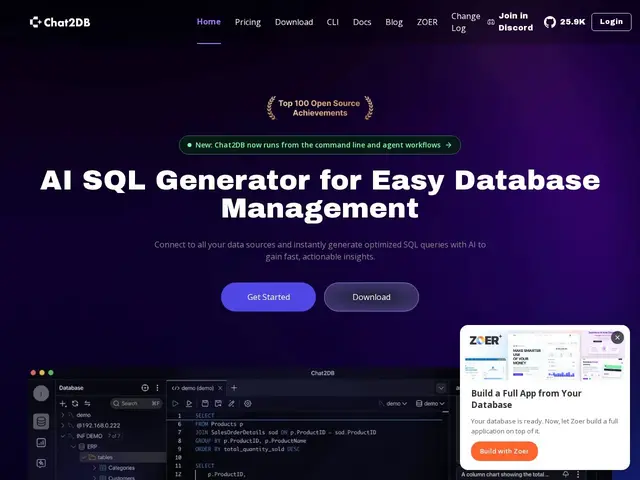 Preview of Chat2DB