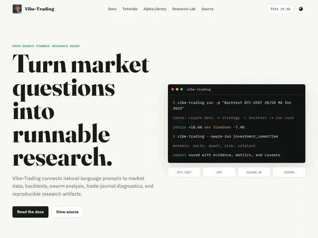 Preview of Vibe-Trading