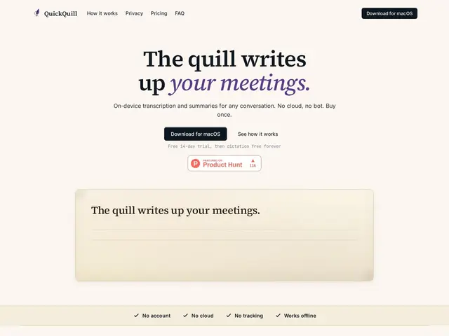 Preview of QuickQuill