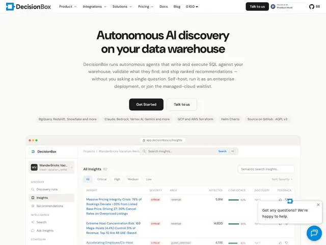 Preview of DecisionBox