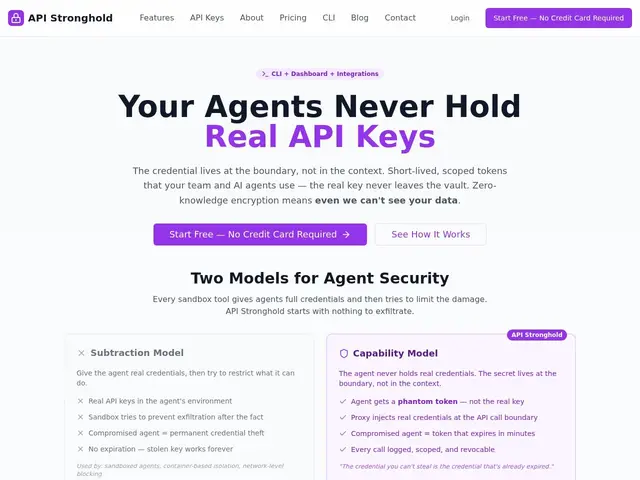 Preview of API Stronghold