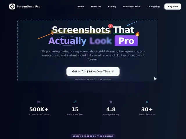Preview of ScreenSnap Pro