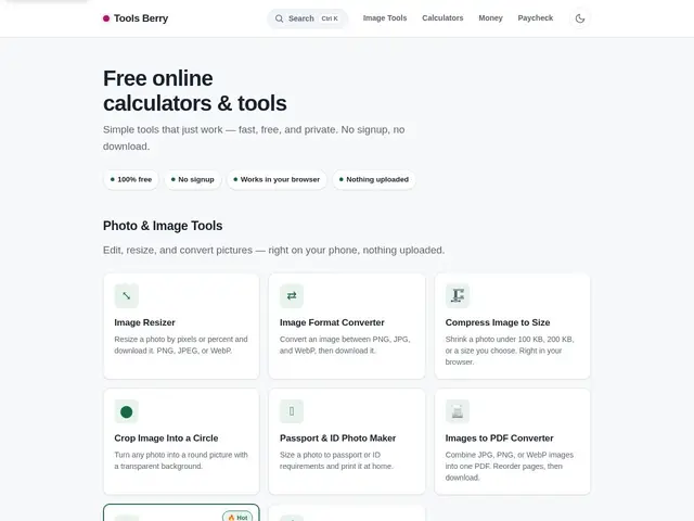 Preview of Tools Berry
